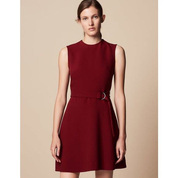 Sandro Emel Belted A-Line Mini Dress - Picture 1 of 12